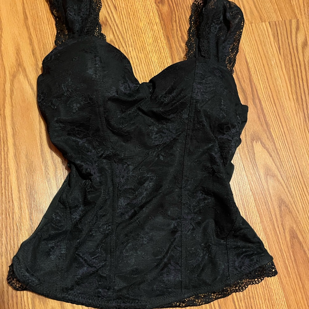 Spirit Black Lace Detail Garment